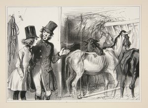 Here We Rent Horses by Paul Gavarni