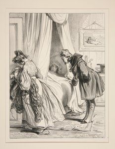 THE DAY AFTER THE BALL Oh! my dear, a fever! an agitation... by Paul Gavarni