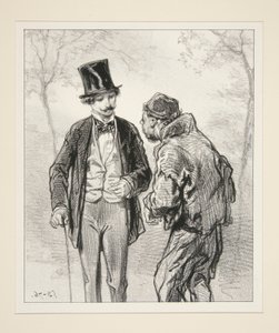 The Mustache and No Regiment! by Paul Gavarni