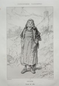 Milkmaid by Paul Gavarni