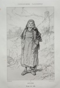 Milkmaid by Paul Gavarni