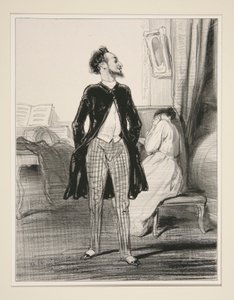 The Singing Husband by Paul Gavarni