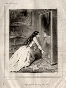 The Actresses: Protect, Lord! A Christian Virgin by Paul Gavarni