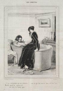 Les Lorettes, 1842 by Paul Gavarni