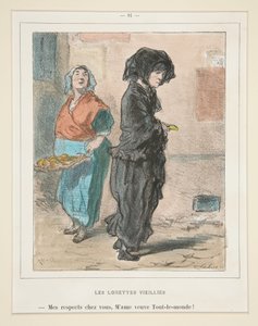 The Aged Lorettes by Paul Gavarni