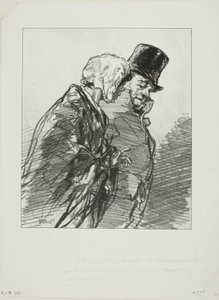 The Aged Lorettes: ...And at this ball of the Variétés, Adolphe... by Paul Gavarni
