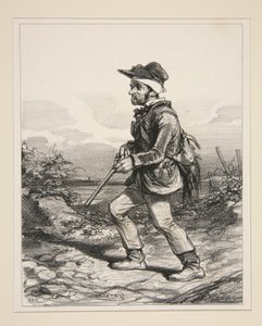 M. Gontard, (du clos-Gorju), Gros proprietor, Elector Eligible, in hunt of the l by Paul Gavarni