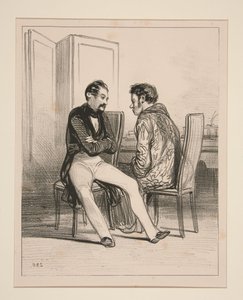 "But at your age, unfortunate! I did not know what debts were..." by Paul Gavarni