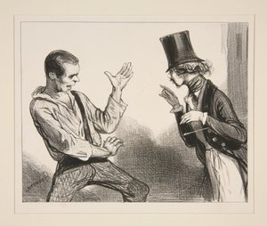 But Allow Me, My Dear Sir! I Have Already Had the Honor to Point Out That... by Paul Gavarni