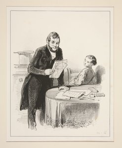 Mom Wrote to Mr. Prosper and Dad Saw the Letter... by Paul Gavarni