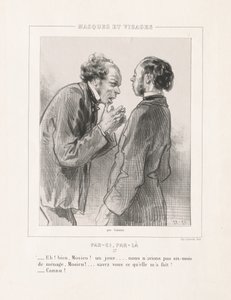 Masques et Visages: Par-ci, Par-la by Paul Gavarni