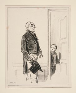 Sir, You Cannot See Papa by Paul Gavarni