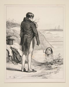 Mr. Jacques Schwerdtfeger, Employee at the Funeral Services by Paul Gavarni