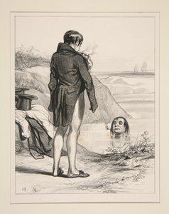 Mr. Jacques Schwerdtfeger, Employee at the Funeral Services by Paul Gavarni