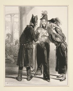 No. 32 - Be quiet, brat, let the authority chatter! by Paul Gavarni