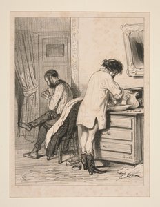 Orestes and Pylades Would Willingly Die for Each Other by Paul Gavarni