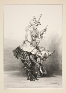 Paillasse and Pierrot by Paul Gavarni