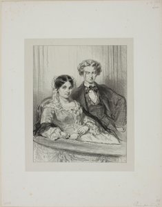 Here and There: Phèdre at the Théâtre-Français by Paul Gavarni