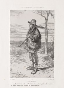 Parisian Physiognomy: Street Sweeper by Paul Gavarni