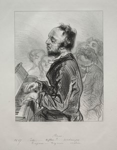 Piano, 1853 by Paul Gavarni