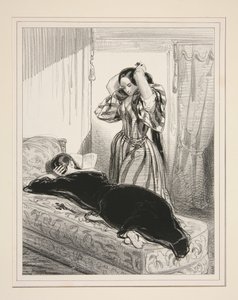 What are you reading there? - "The Merit of Women." by Paul Gavarni