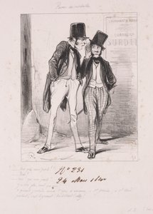 Revers des médailles: Moi qui vous parle by Paul Gavarni