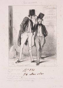 Revers des médailles: Moi qui vous parle by Paul Gavarni