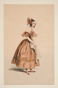 SUSANNE. Merino Dress... by Paul Gavarni