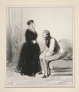 Am I to your taste like this, rascal? by Paul Gavarni