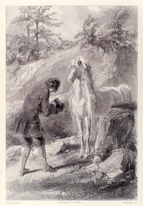 The Horse Stopped and Stared at Me, from French Edition of Gulliver