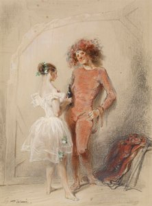 Two Dancers Backstage