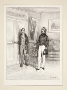 A False Step. Page 335. by Paul Gavarni