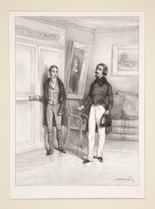 A False Step. Page 335. by Paul Gavarni