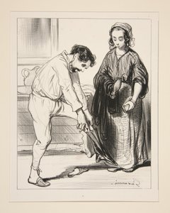 A Woman with Two Ends by Paul Gavarni