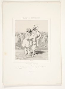 A Respectable Pierrette, You See by Paul Gavarni