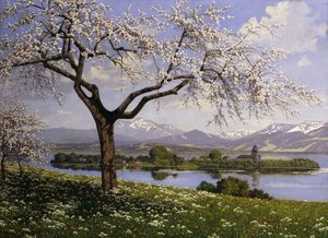A Bavarian Lake Landscape in Spring