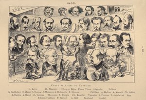 Carte de visite of Charivari, 1867