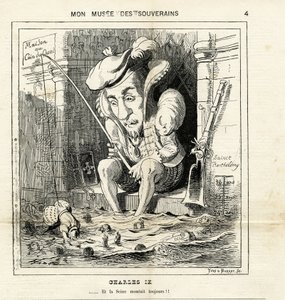 Caricature of Charles IX in Le Charivari
