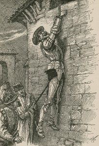 He Had Inevitably Fallen to the Ground, Had Not His Wrist Been Securely Fastened to the Rope by Paul Hardy