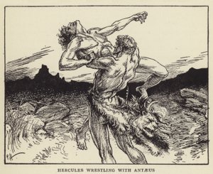 Hercules wrestling with Antaeus by Paul Hardy