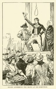 Snooks Addressing the Crowd at His Execution by Paul Hardy