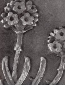Detail of a threepenny coin by Paul Henning