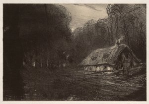 Cottage in the Forest by Paul Huet
