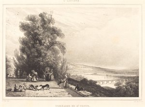 Terrace of St. Cloud by Paul Huet