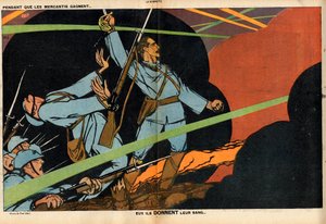 La Baionnette, Satirical in Colours by Paul Iribe
