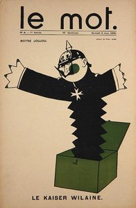 Notre Joujou, Le Kaiser Wilaine, front cover of Le Mot, 2 January 1915