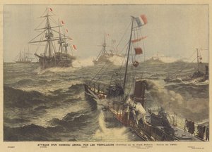 Attack on a Flagship by Torpedo Boats by Paul Jobert