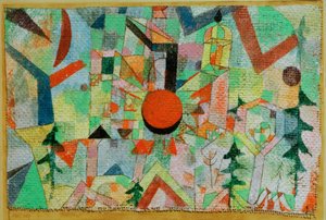 Castle with Setting Sun by Paul Klee