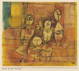 Children and dog by Paul Klee