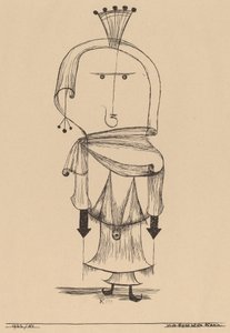 Witch with a Comb by Paul Klee